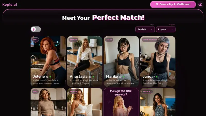 Capture d'écran de Kupid AI
